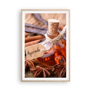 Poster in cornice rovere chiaro - Verso l'unità del corpo e dell'anima - 61x91 cm