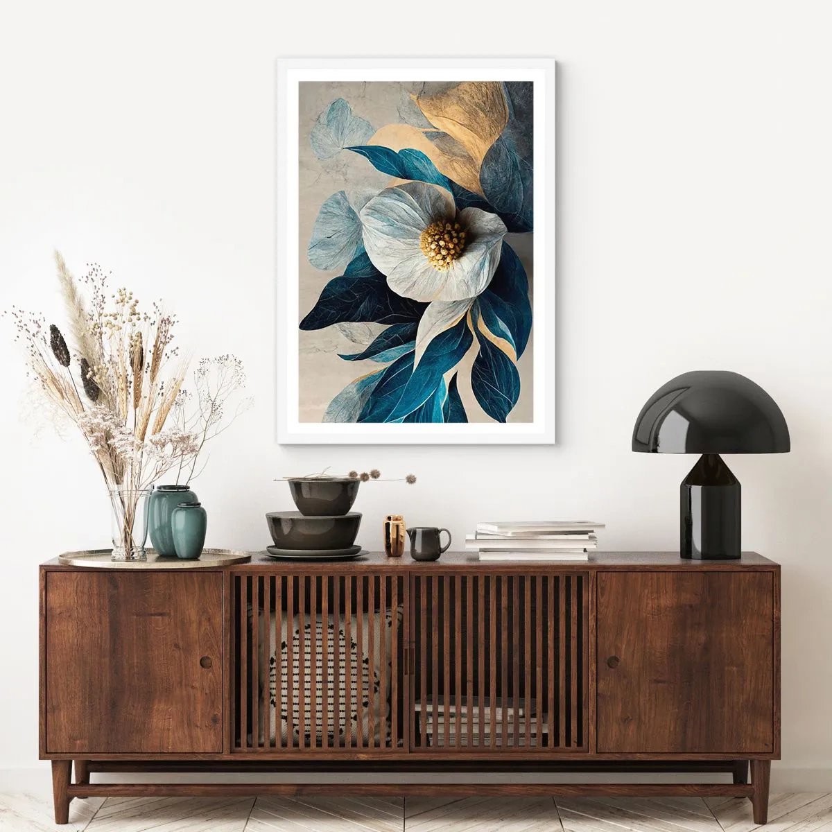 Poster in cornice bianca - Ha un cuore d'oro - 30x40 cm