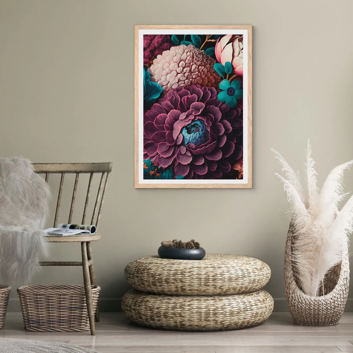 Poster in cornice rovere chiaro - Ricchezza della natura - 40x50 cm