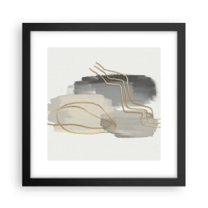 Poster in cornice nera - Durata e movimento - 30x30 cm