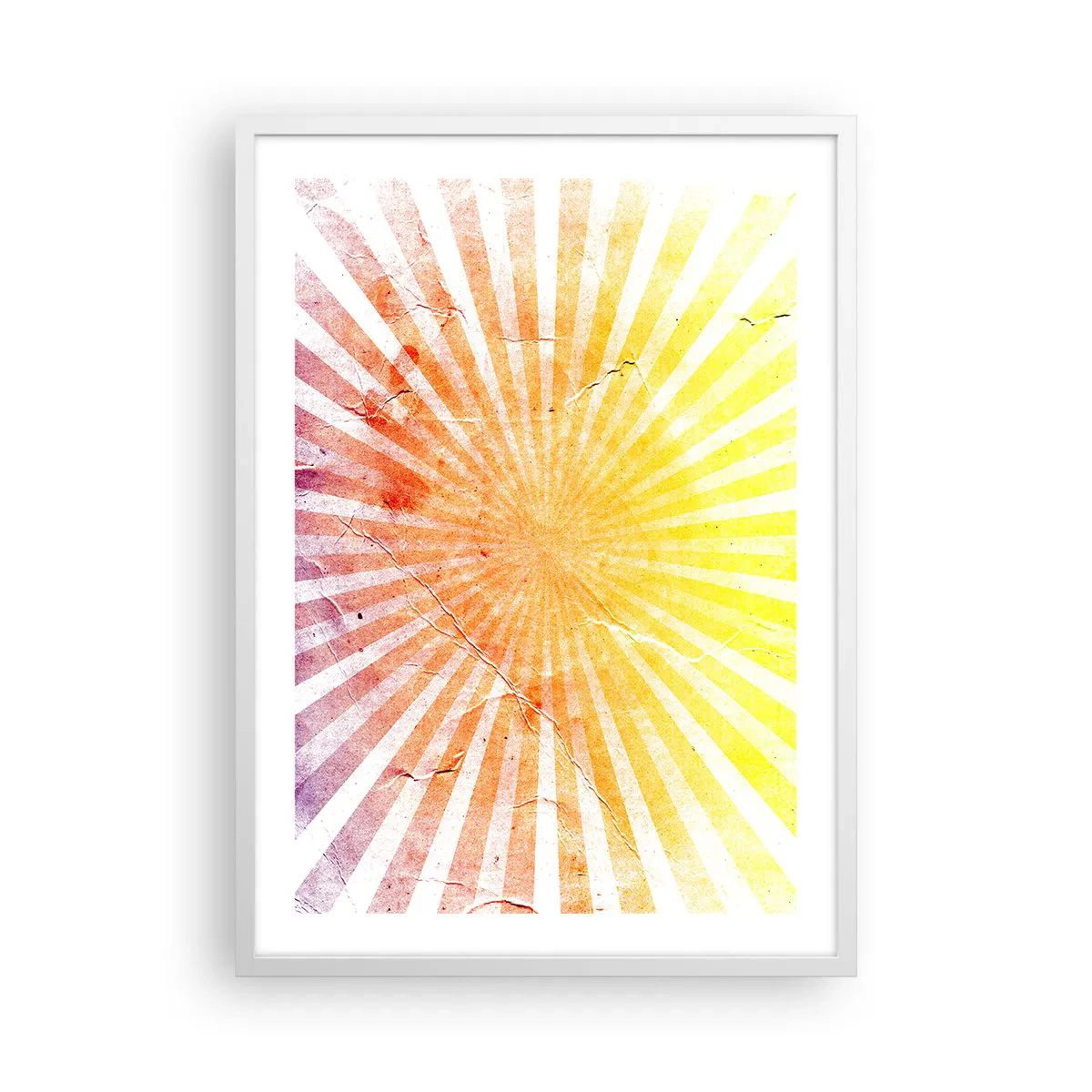 Poster in cornice bianca - Albe e tramonti - 50x70 cm