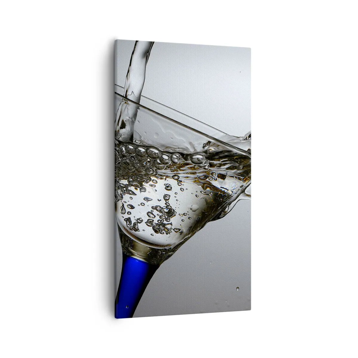 Quadro su tela - Stampe su Tela - Acqua cristallina in vetro di cristallo - 55x100 cm