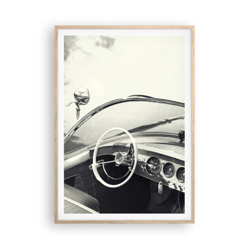 Poster in cornice rovere chiaro - Il ricco e il povero - 70x100 cm