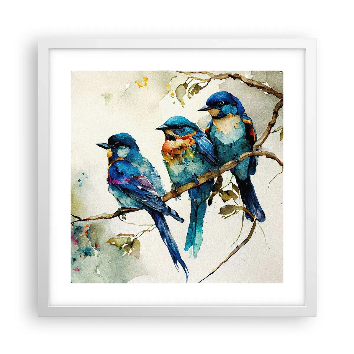 Poster in cornice bianca - Si è offeso? - 40x40 cm