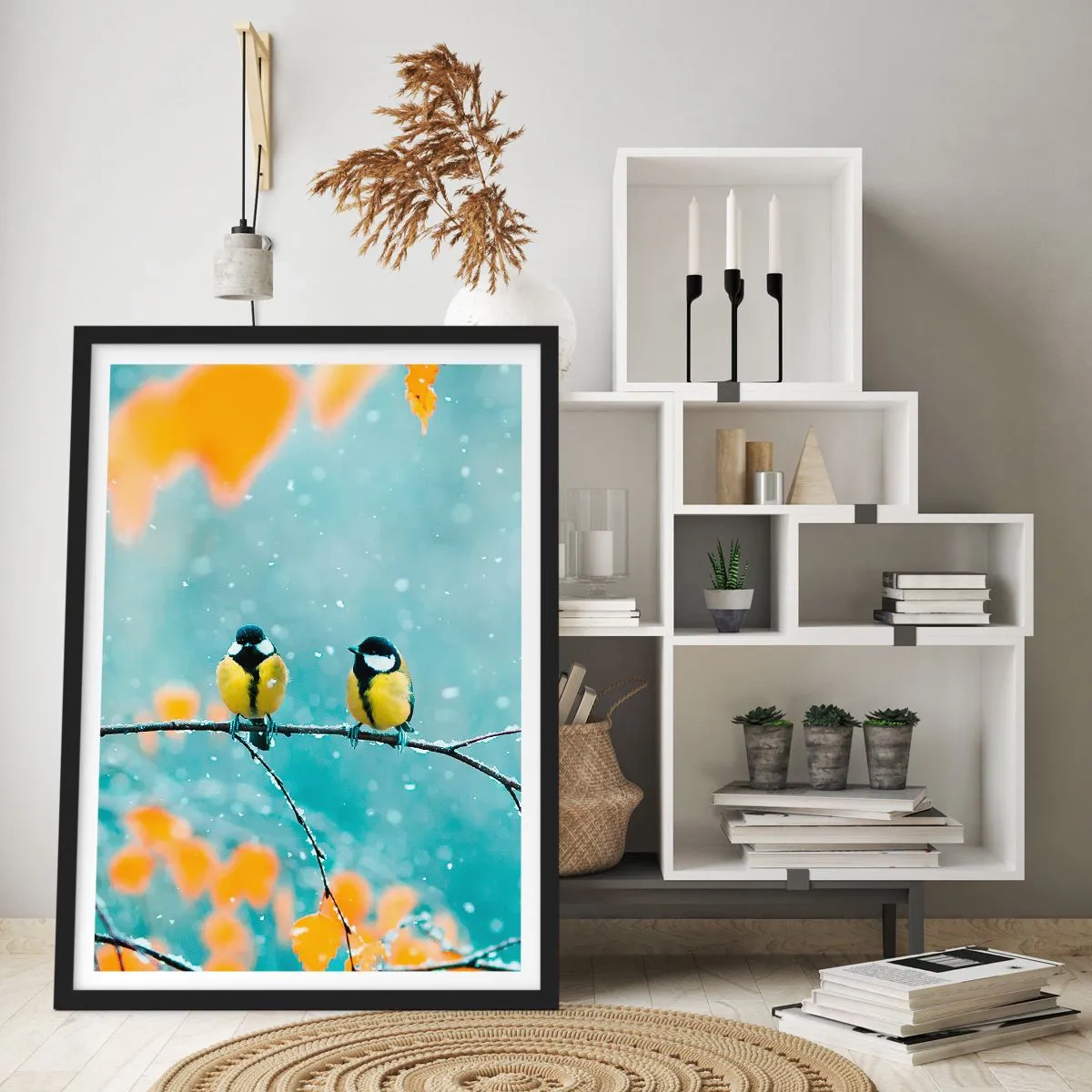 Poster in cornice nera - Pettegolezzi alati - 30x40 cm