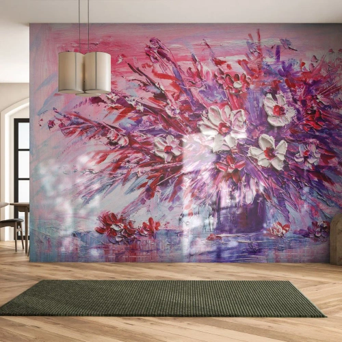 Fotomurali Standard Eco - Innocenza e passione - Fiori, Mazzo di fiori, Giardino - 200x140 cm