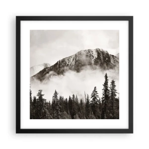 Poster in cornice nera - Il sovrano di granito - 40x40 cm