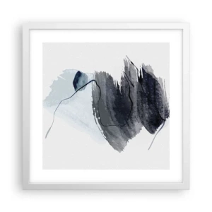 Poster in cornice bianca - Intensità e movimento - 40x40 cm