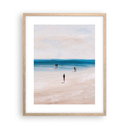 Poster in cornice rovere chiaro - Un bisogno naturale - 40x50 cm