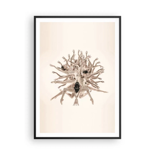 Poster in cornice nera - Fiorendo nella danza - 70x100 cm