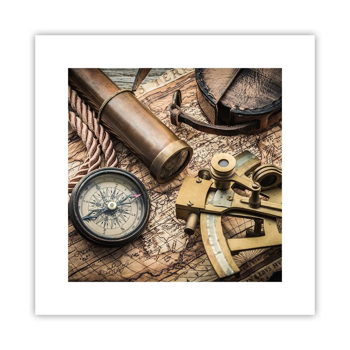 Poster - Traccia la rotta - 30x30 cm