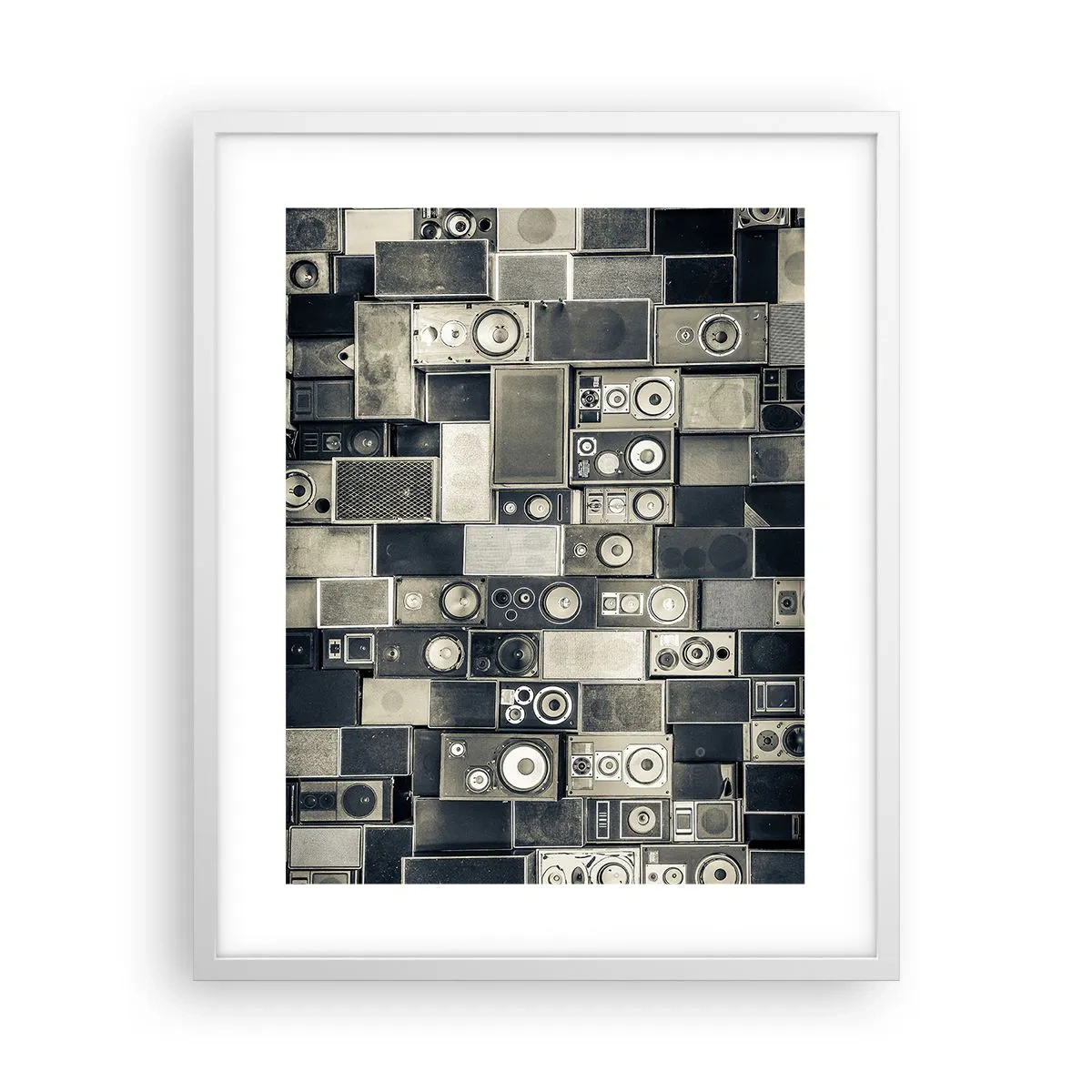 Poster in cornice bianca - Armonia di suoni - 40x50 cm