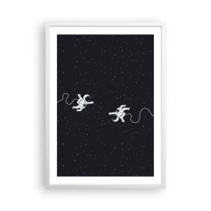 Poster in cornice bianca - Danza cosmica - 50x70 cm