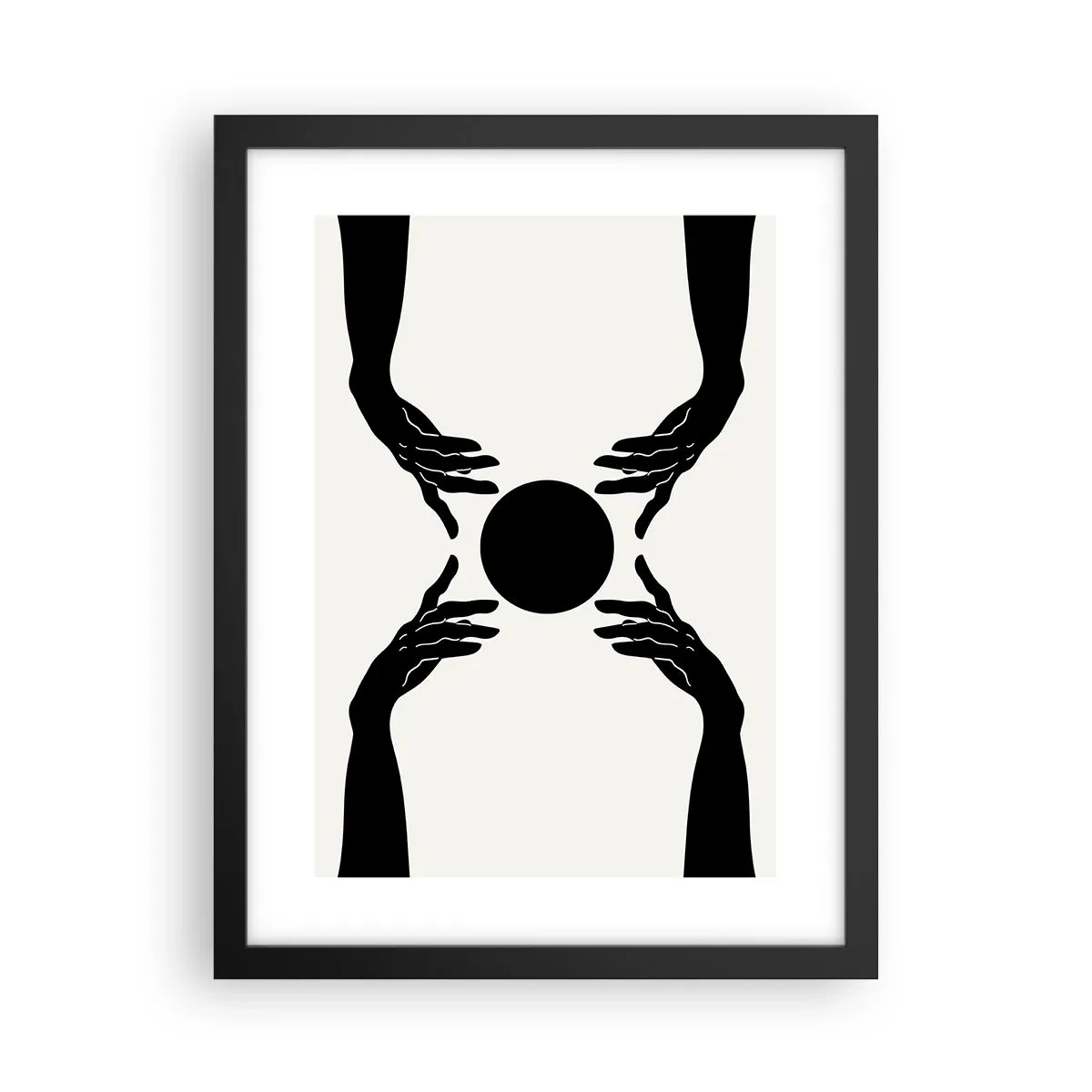 Poster in cornice nera - Segno misterioso - 30x40 cm