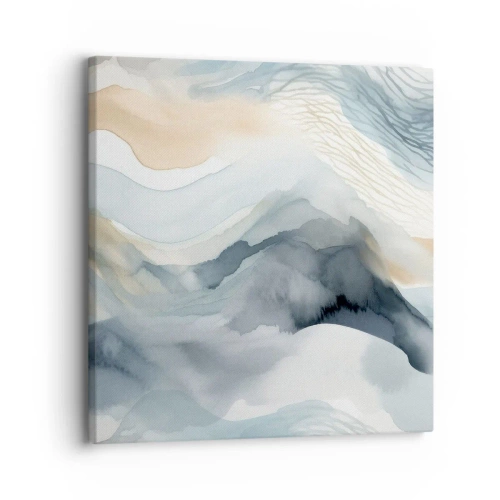 Quadro su tela - Stampe su Tela - Astrazione nevosa e nebbiosa - 30x30 cm