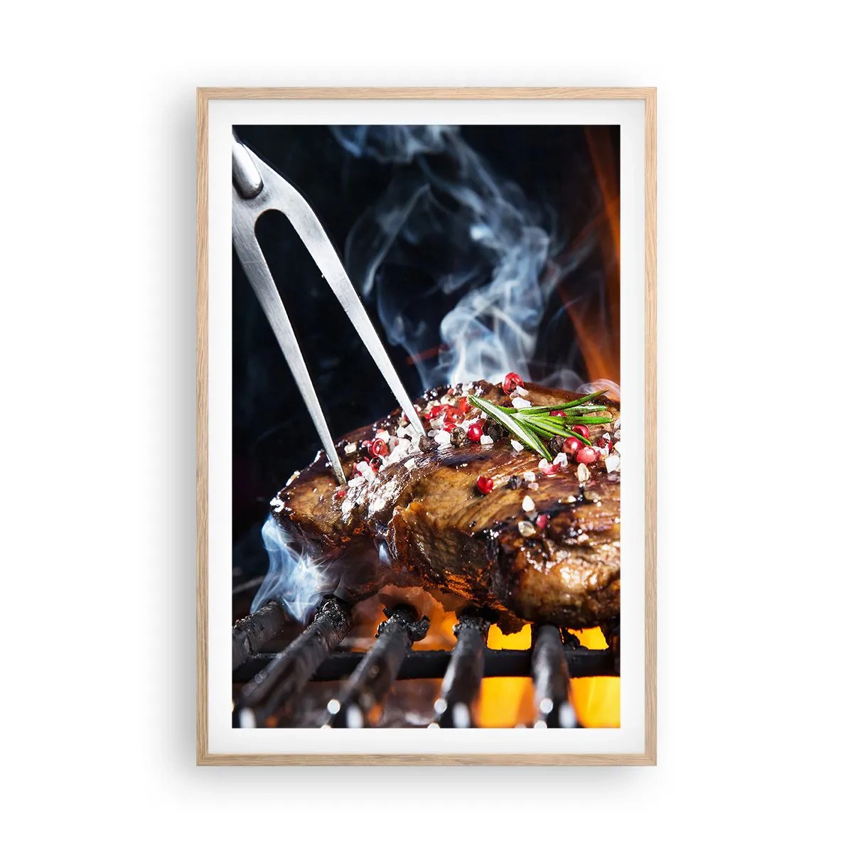 Poster in cornice rovere chiaro - Succosa e profumata - 61x91 cm