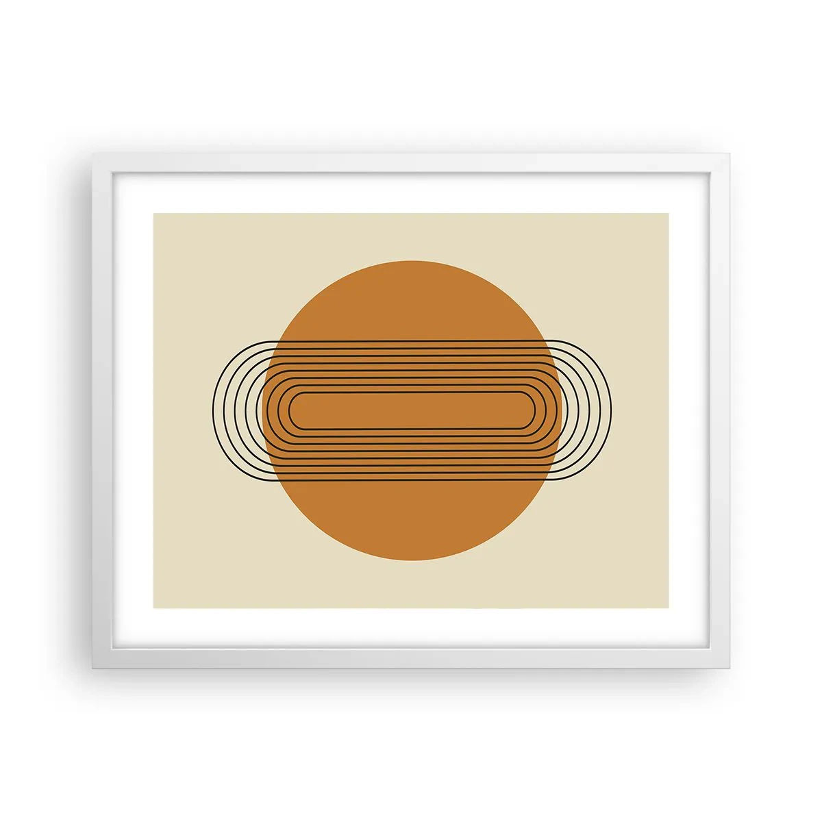Poster in cornice bianca - Piano perfetto - 50x40 cm