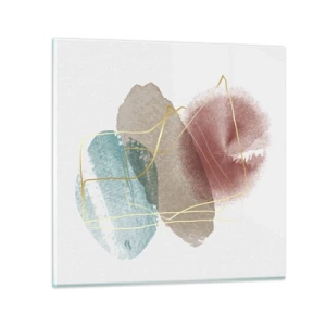 Quadro su vetro - Coralli dello spazio - 40x40 cm