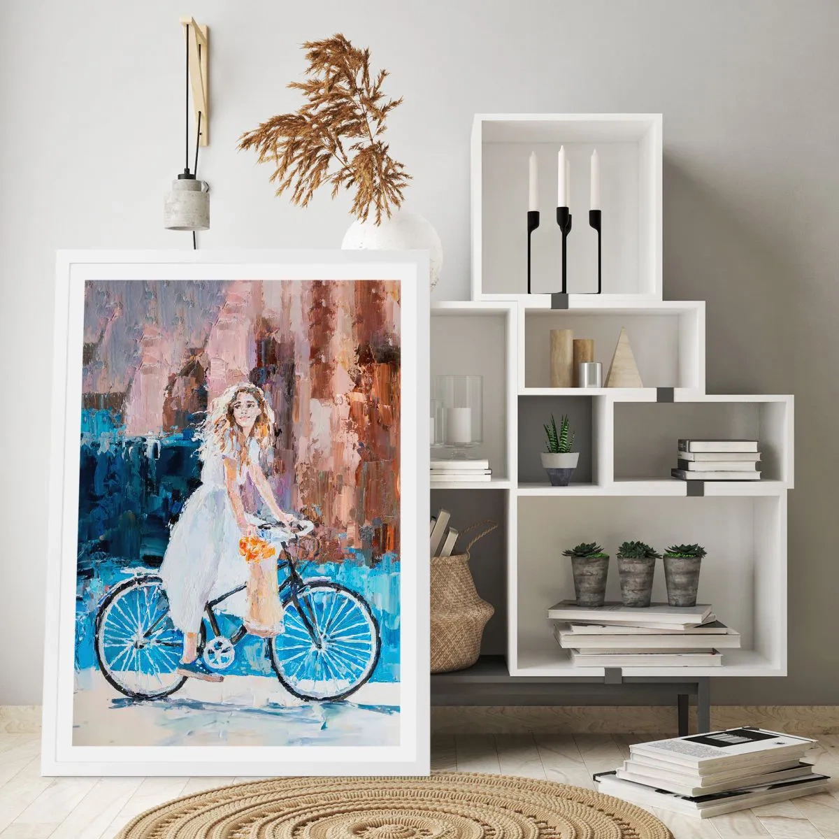 Poster in cornice bianca - Gioia mattutina - 50x70 cm