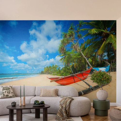 Fotomurali Autoadesivo Deluxe Sticker - La bellezza dei tropici - Paesaggio, Oceano, Spiaggia esotica - 500x350 cm