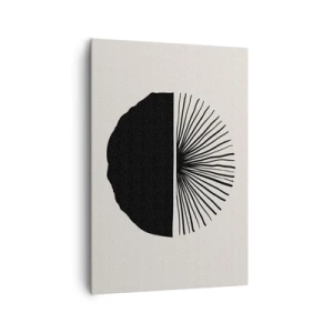 Quadro su tela - Stampe su Tela - Motivo nero minimalista su sfondo chiaro - 70x100cm - Ventaglio di possibilità - Decorazione murale moderna per soggiorno e camera da letto ARTTOR