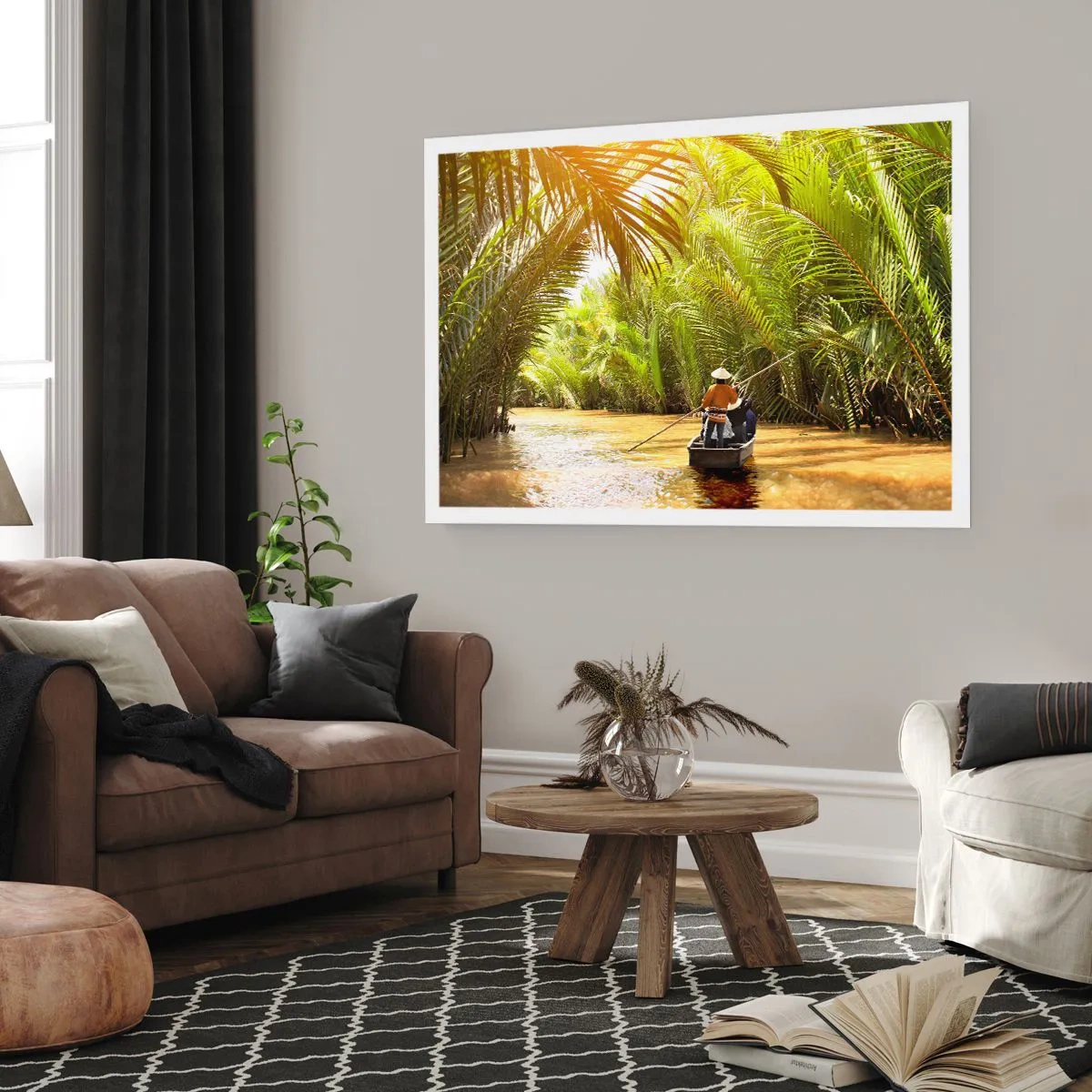 Poster - Tunnel di palme - 91x61 cm