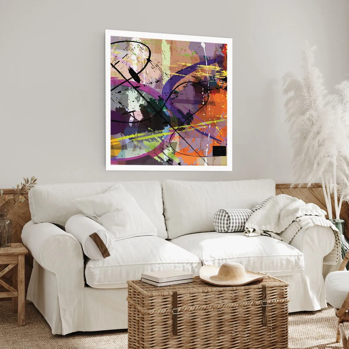 Poster - Per la via diritta o tortuosa - 40x40 cm