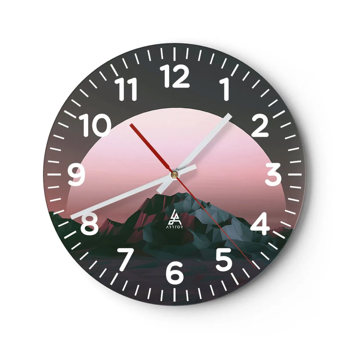 Orologio da parete - Orologio in Vetro - Nella galassia accanto - 30x30 cm