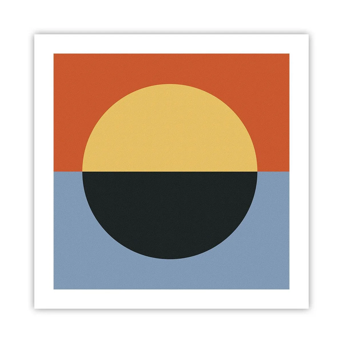 Poster - Composizione di caldo e freddo - 50x50 cm