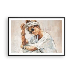 Poster in cornice nera - Ritratto in pieno sole - 91x61 cm