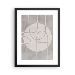 Poster in cornice nera - Tondo e dritto - 30x40 cm