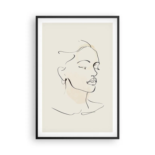 Poster in cornice nera - Linea sicura - 61x91 cm