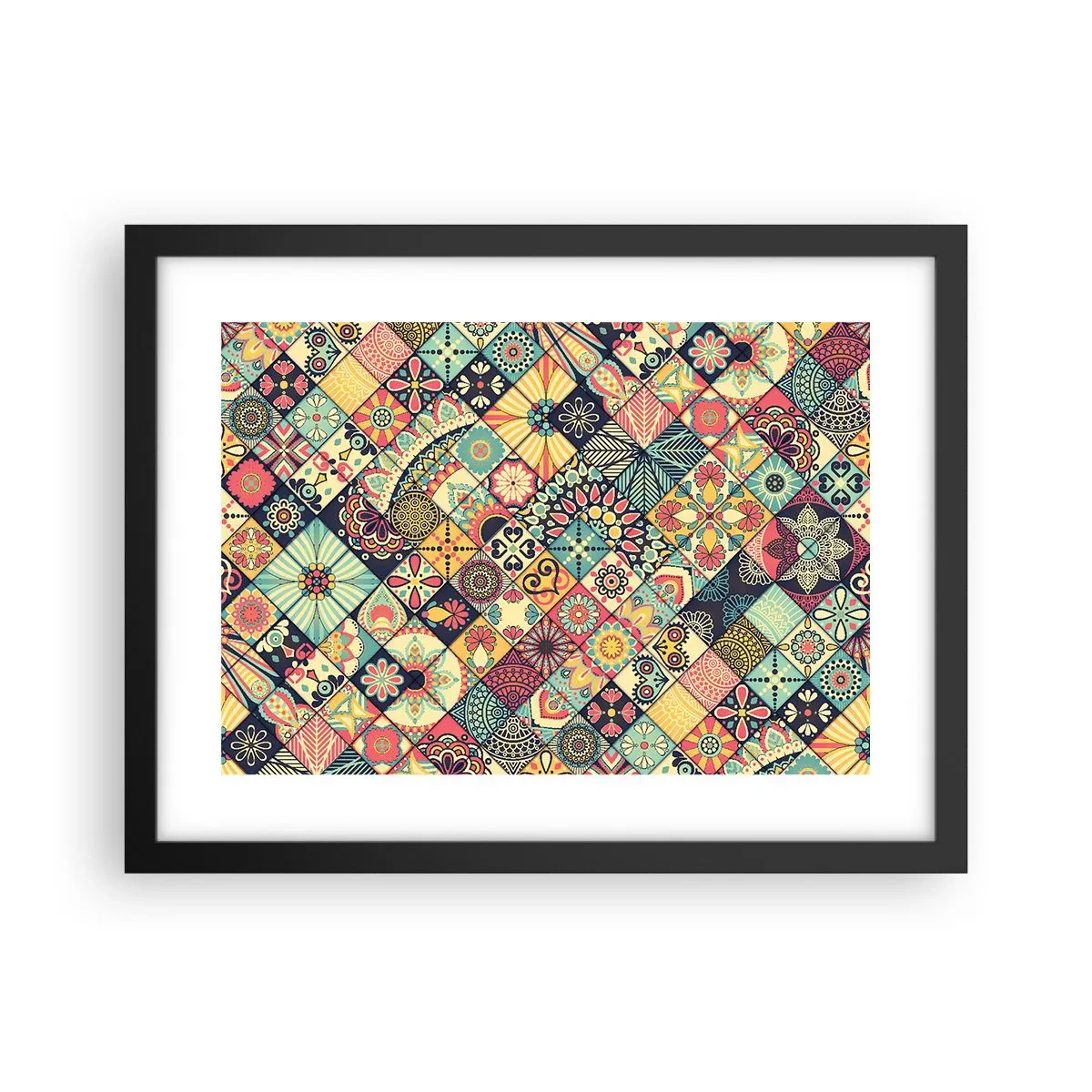 Poster in cornice nera - L'atmosfera del Marocco - 40x30 cm