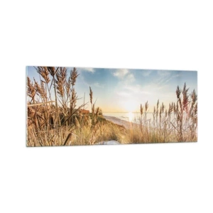 Quadro su vetro - Spiaggia del nord - 100x40 cm