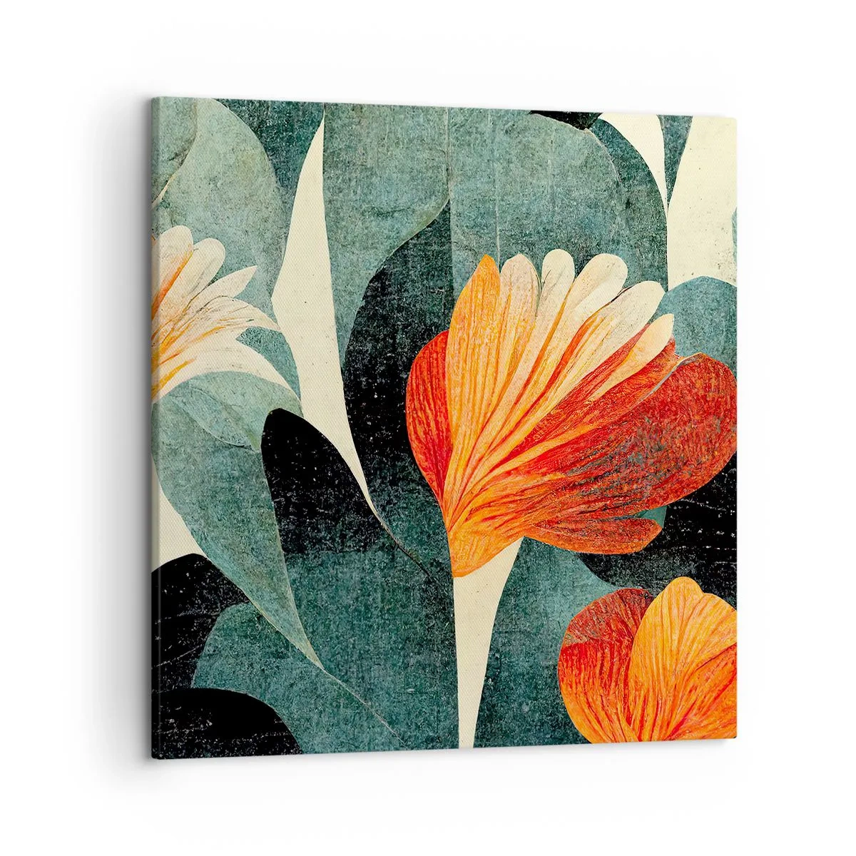 Quadro su tela - Stampe su Tela - Caldo dei tropici e fresco del verde - 50x50 cm