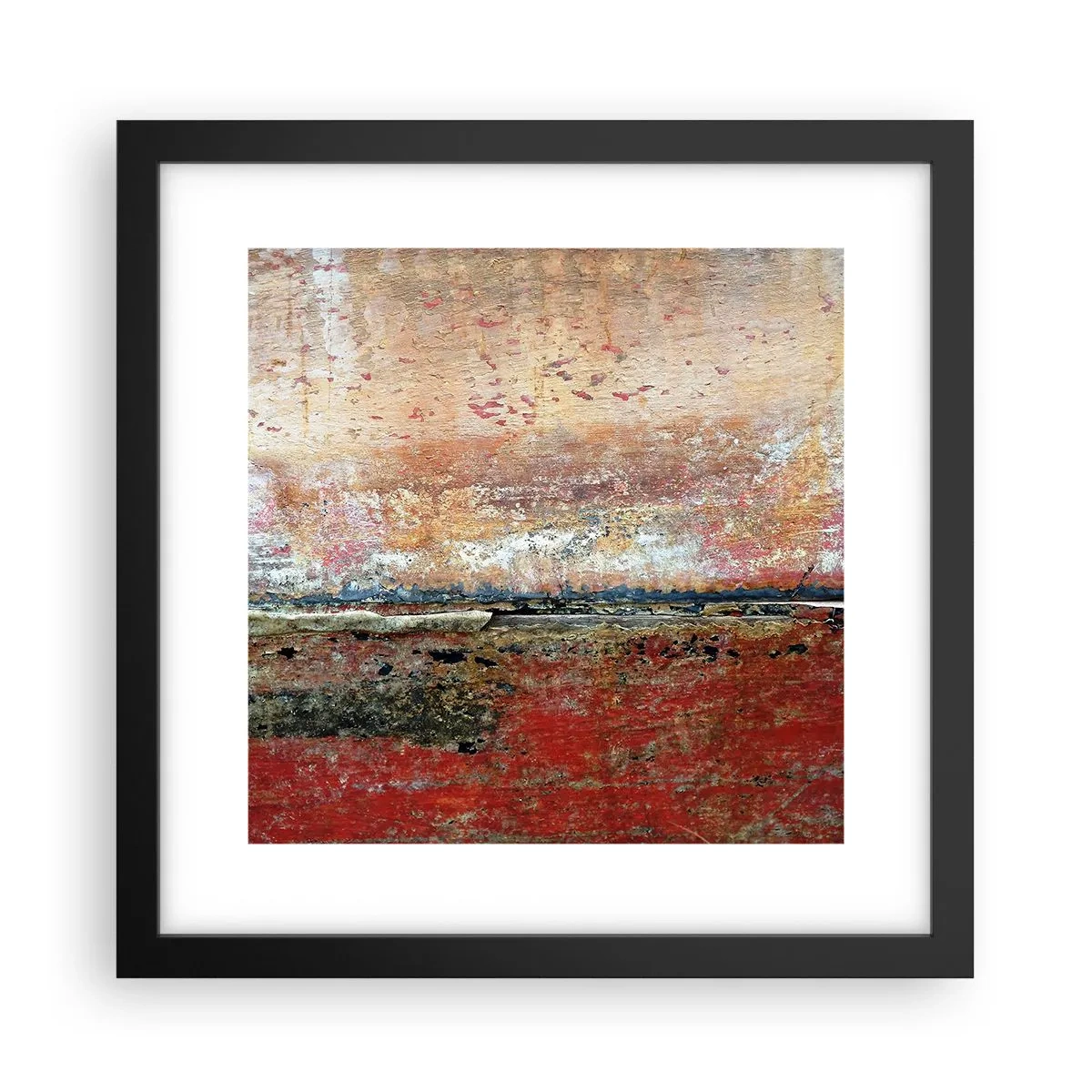 Poster in cornice nera - Forse è il mare - 30x30 cm