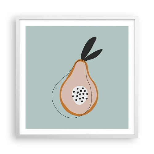 Poster in cornice bianca - Penetrare la natura delle cose - 60x60 cm