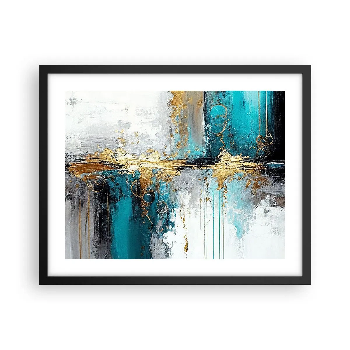 Poster in cornice nera - Panta rei - 50x40 cm