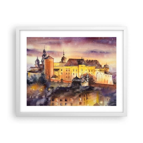 Poster in cornice bianca - Storia e fiaba - 50x40 cm