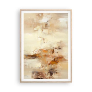 Poster in cornice rovere chiaro - L'anima dell'ambra - 70x100 cm