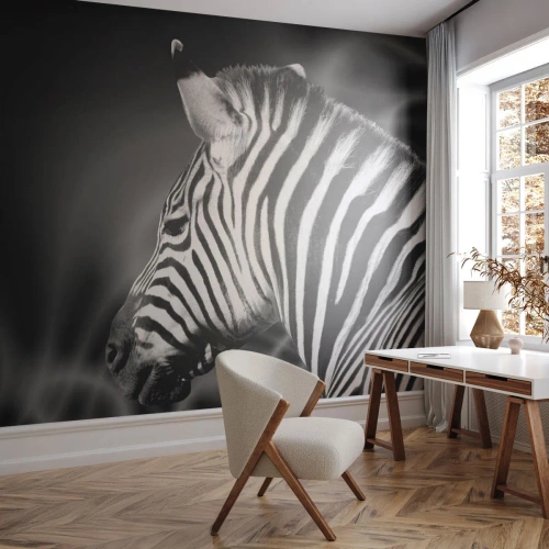 Fotomurali Autoadesivo Deluxe Sticker - Il bianco è bianco, il nero è nero - Costolette, Bianco e nero, Animali - 450x315 cm