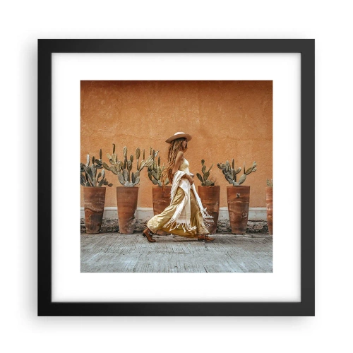 Poster in cornice nera - In stile hippy - 30x30 cm