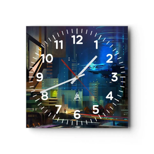Orologio da parete - Orologio in Vetro - In un futuro non lontano - 30x30 cm
