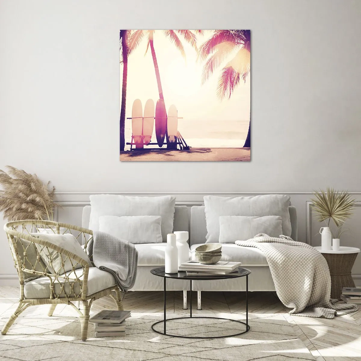 Quadro su vetro - Sarà un giorno fantastico - 40x40 cm