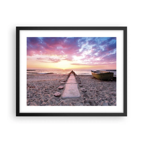 Poster in cornice nera - Un momento profondo - 50x40 cm