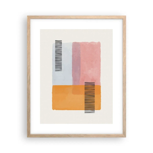 Poster in cornice rovere chiaro - Da un angolo all'altro - 40x50 cm