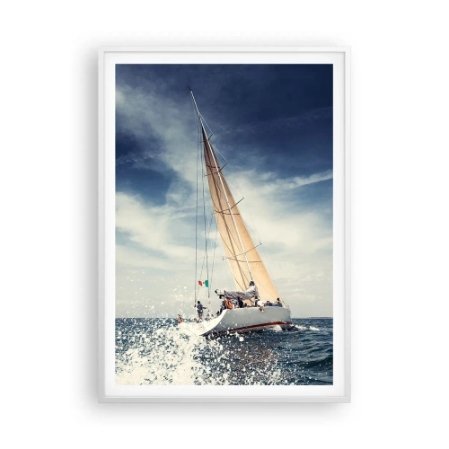 Poster in cornice bianca - Non ci raggiungeranno! - 70x100 cm