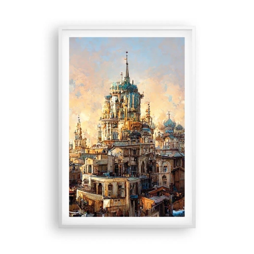 Poster in cornice bianca - La città delle città - 61x91 cm