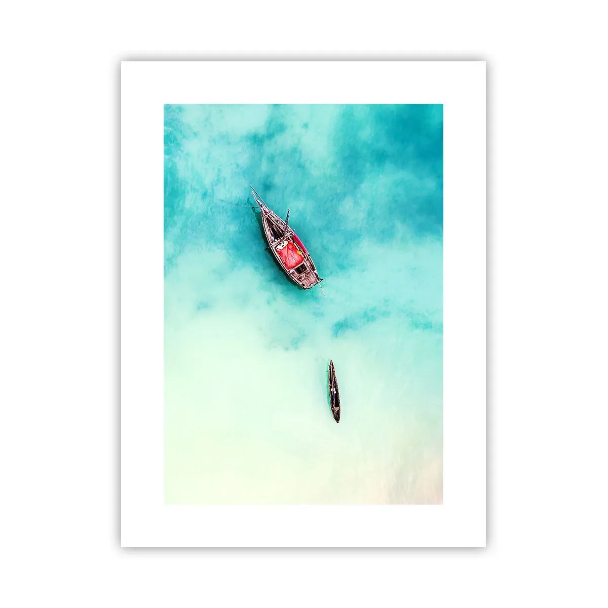 Poster - Nelle spiagge di Zanzibar, quando c'è troppa acqua... - 30x40 cm