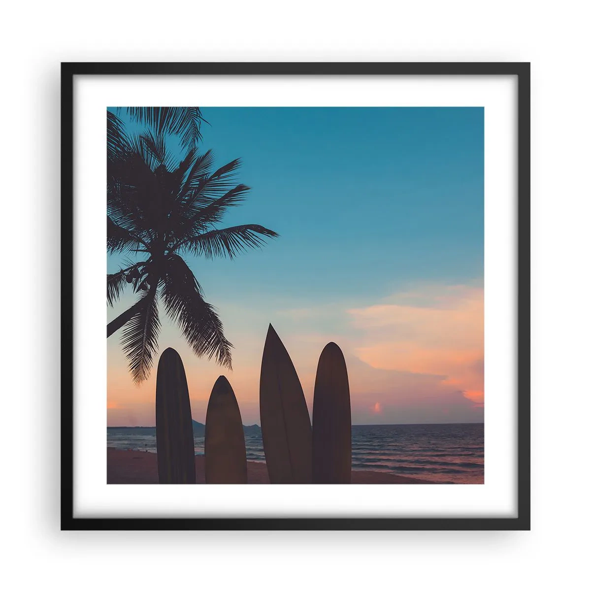 Poster in cornice nera - Domani anche ci divertiamo - 50x50 cm